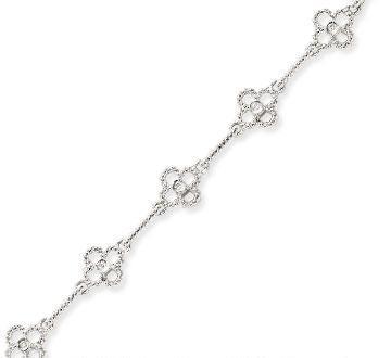 Four-Leaf Clover Diamond Bracelet